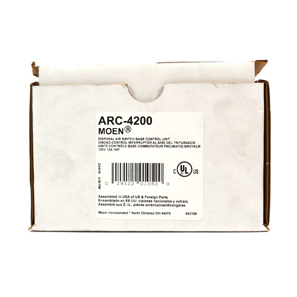 Moen ARC-4200 Garbage Disposal Air Switch Controller Base Single Outlet Only