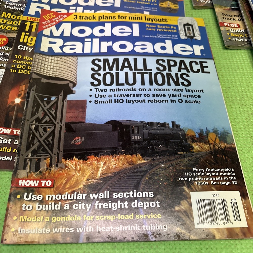 Model Railroader Magazine Lot Year 2012