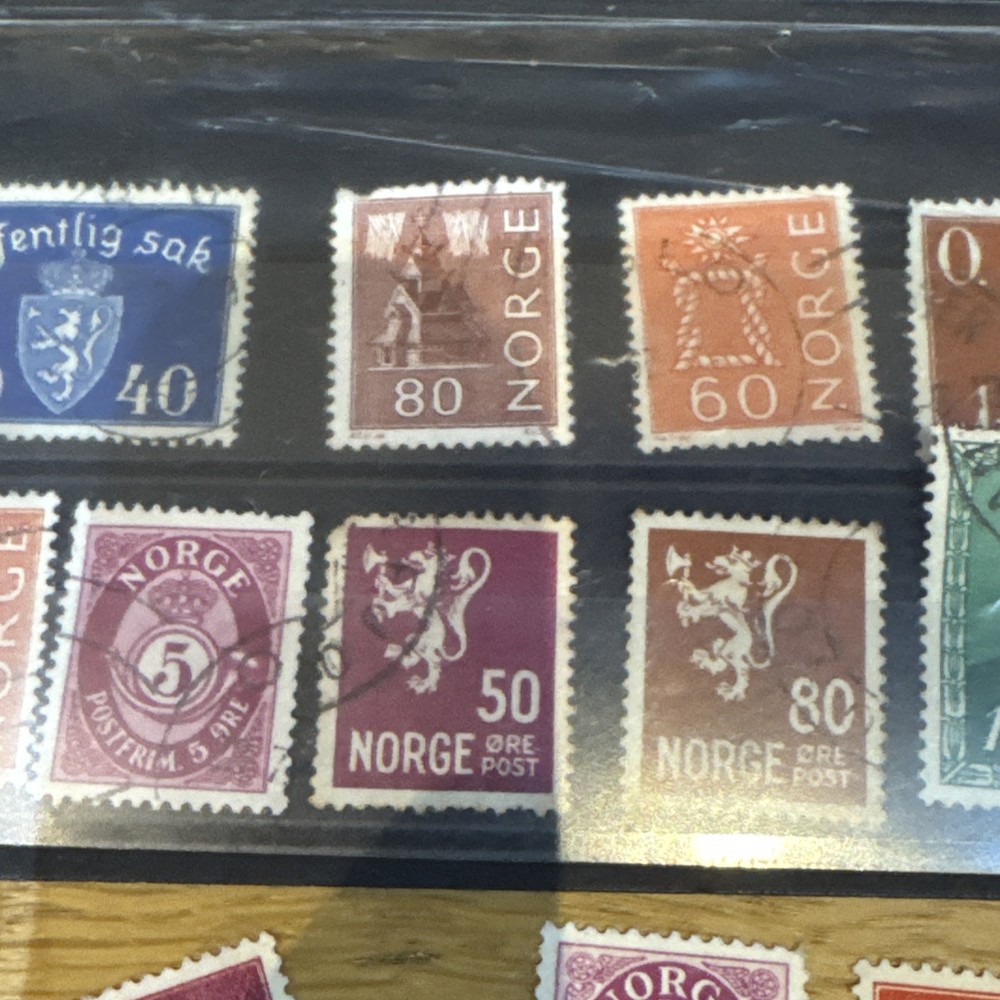 Norway stamps used from 1940s