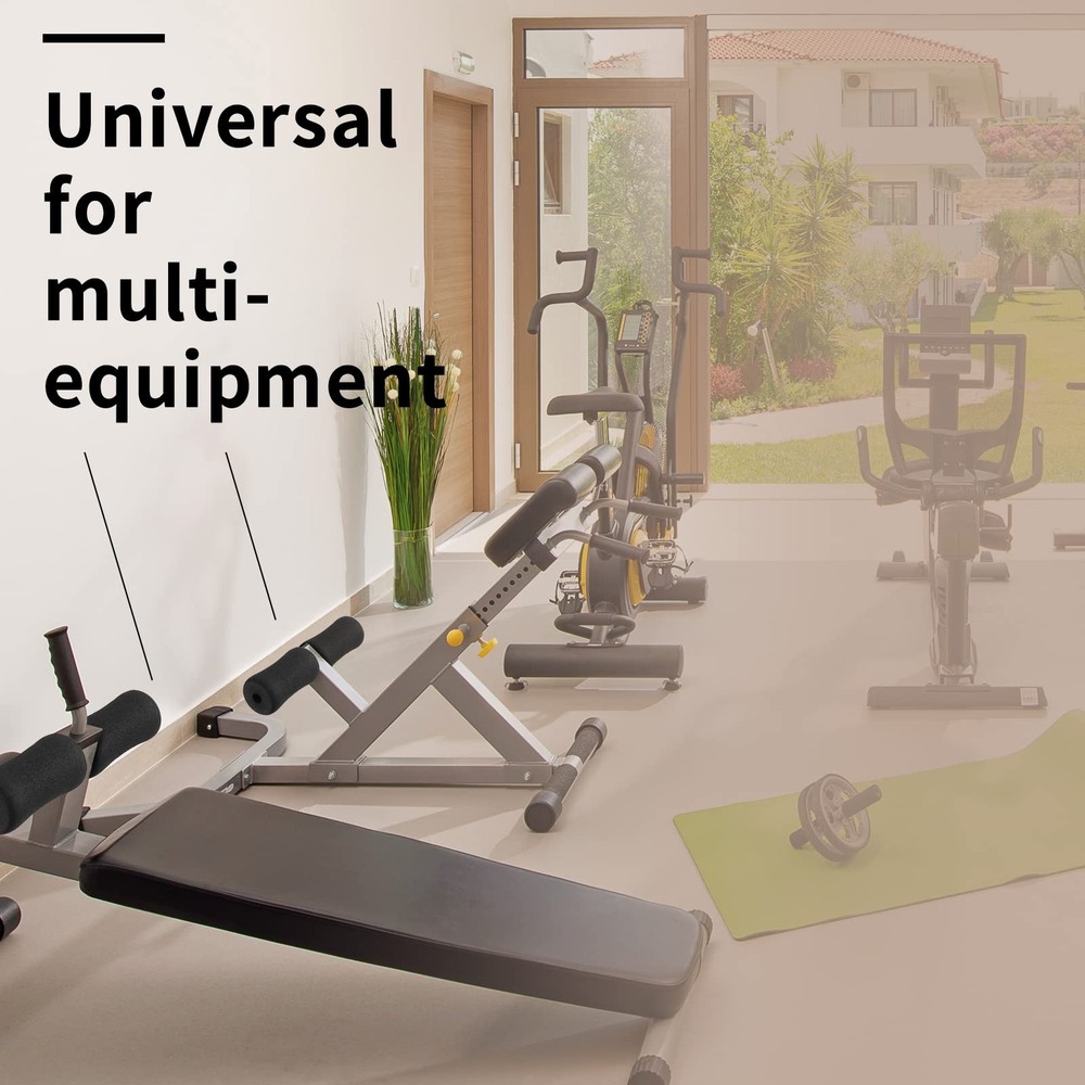Replacement Foot Foam Pads Rollers Set Weight Bench Inversion Table Parts, 4 Pc