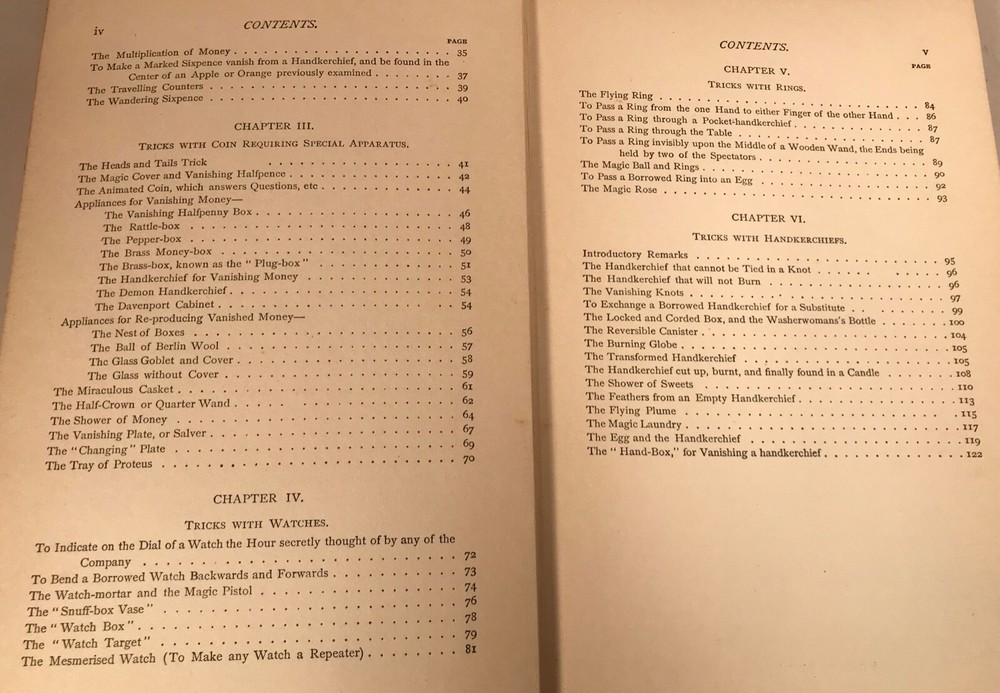Hoffman’s Tricks with Watches, Rings, Etc. Hardbound