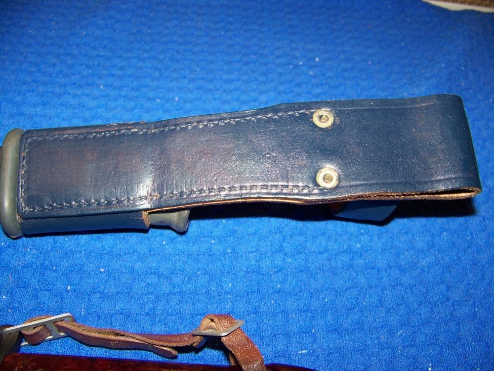 Romanian /BAKELITE KNIFE "BLUE LEATHER" ROMANIAN GUARD UNIT...RARE FIND!!
