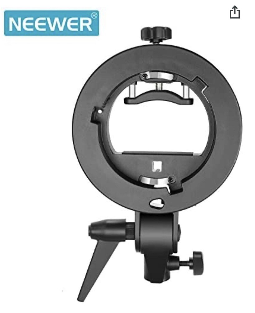 Neewer S-Type Bracket Holder with Bowens Mount for Speedlite Flash Snoot