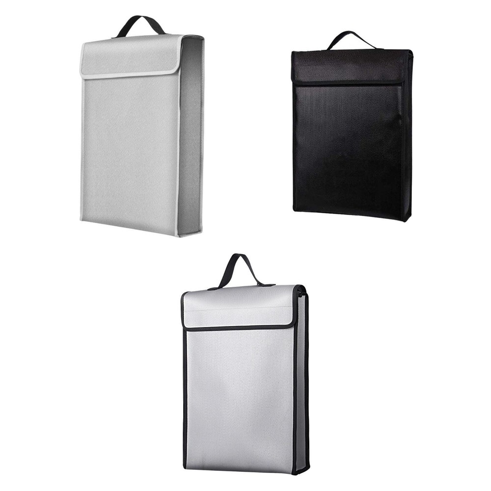 File Bag Fireproof Document Bag Travel with Handle Water Resistant Versatile