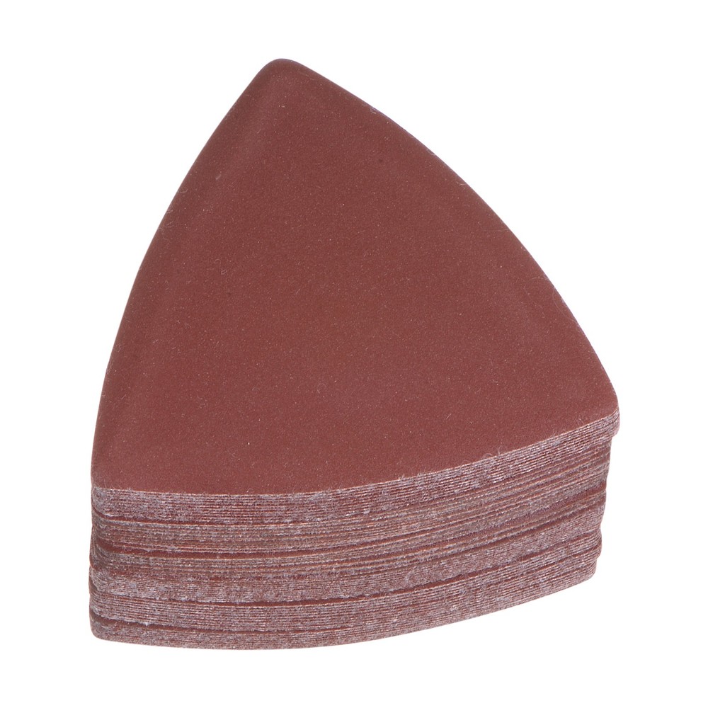 60pcs 600 Grits 80mm Aluminum Oxide Triangular Hook & Loop Sandpapers Pads