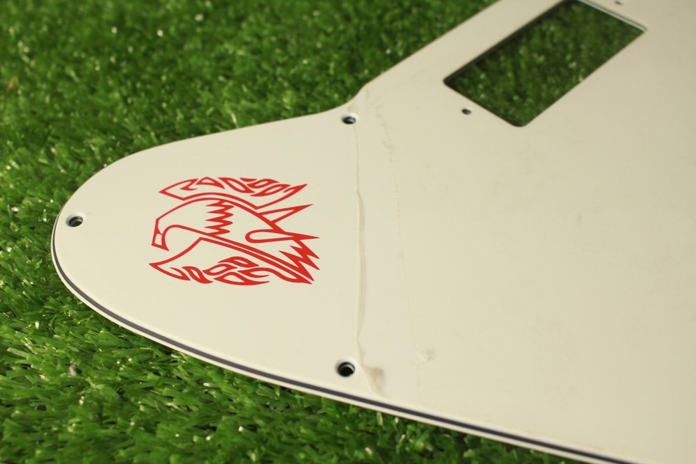 Pickguard For Gibson Non Reverse Firebird Toggle V2 w Screen Logo Parchment