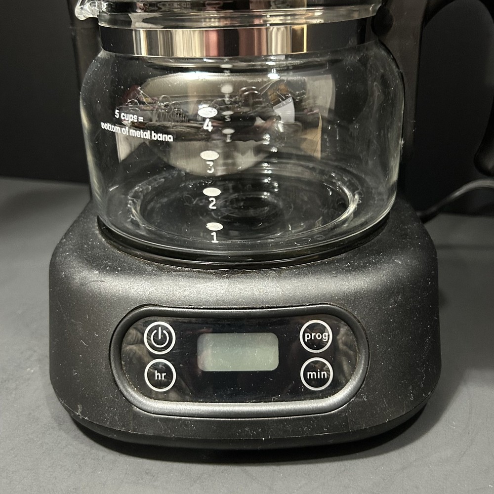 GE Savor 5-Cup Digital Programmable Coffee Maker Black Model 898677 Tested Works