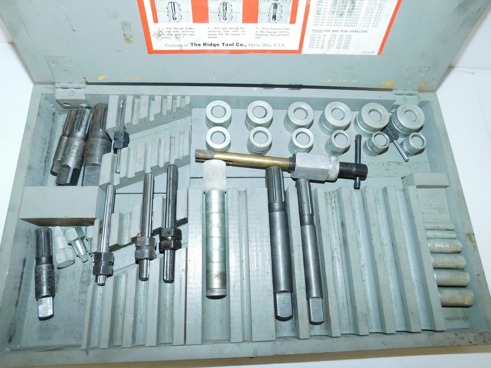 ^^ RIDGE TOOL CO RIDGID EXTRACTORS SET NO 25 (PTQ33)