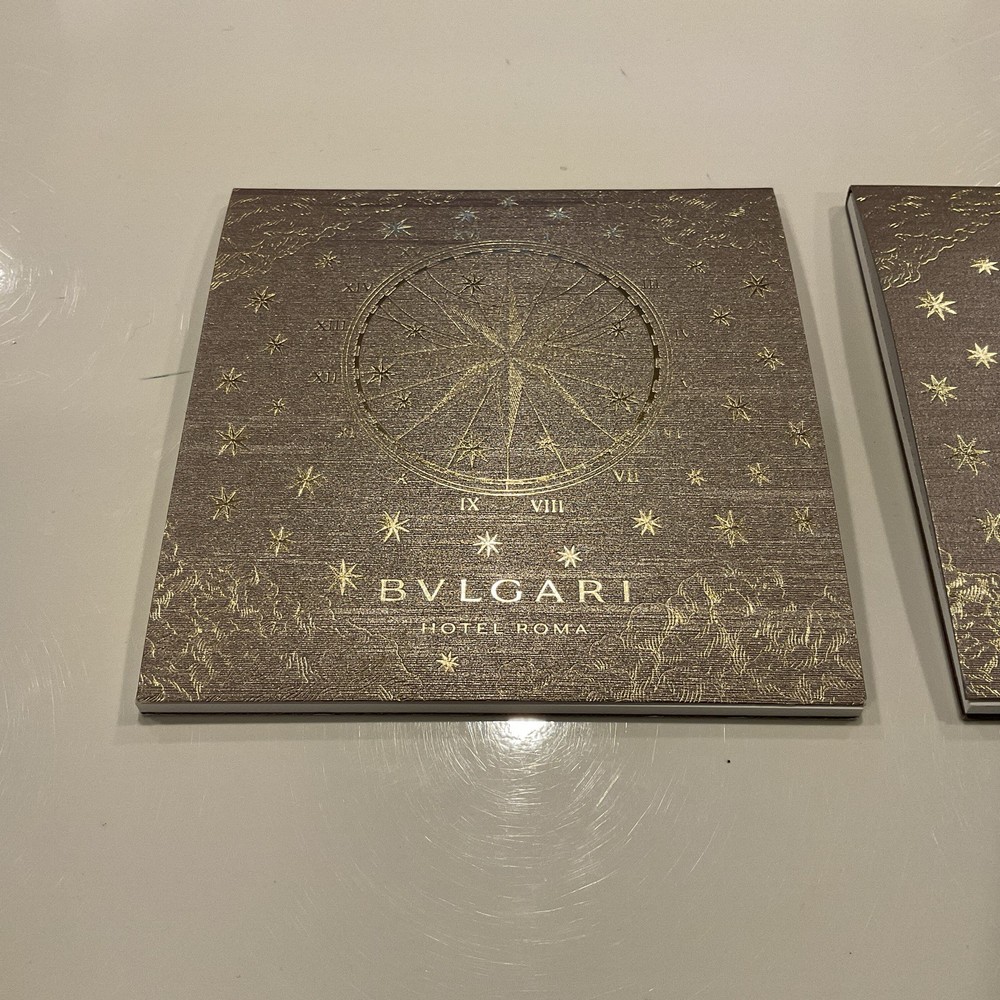 2 BULGARI BVLGARI note pads Authentic NEW