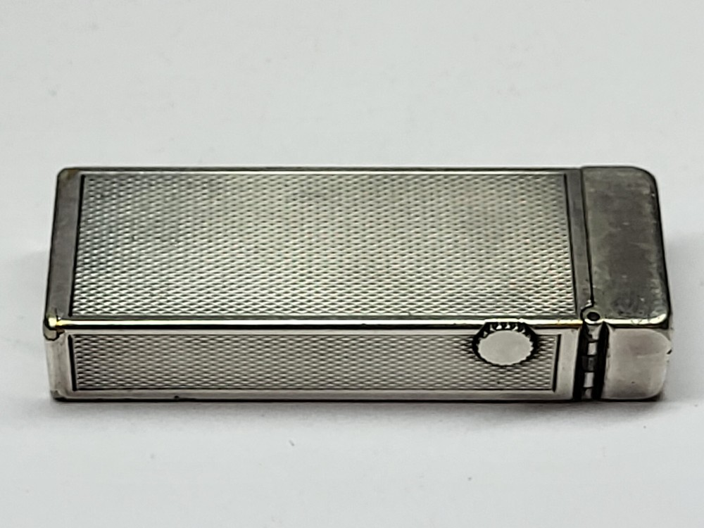Vintage DUNHILL Silver Plated Gas Lighter