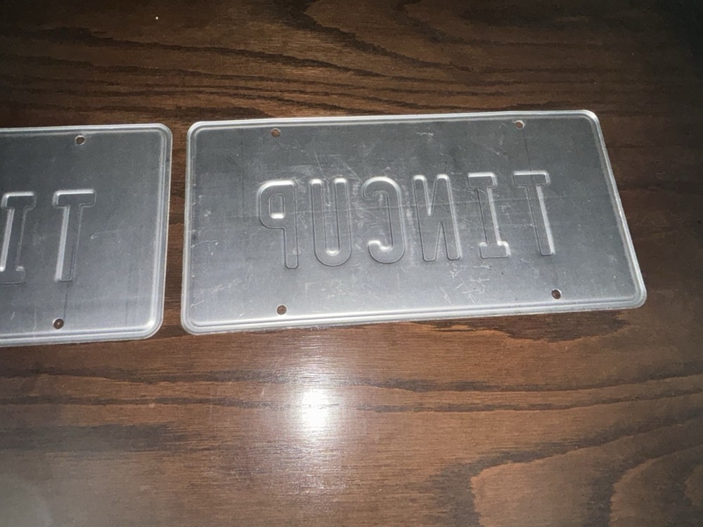 Tin Cup Mountain Whiskey License Plate Metal