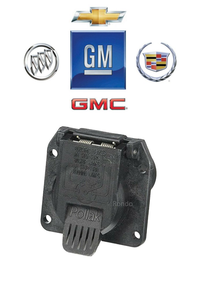GM 7 way RV plug Vehicle side Light Plug Socket 7flat pin OEM replacement