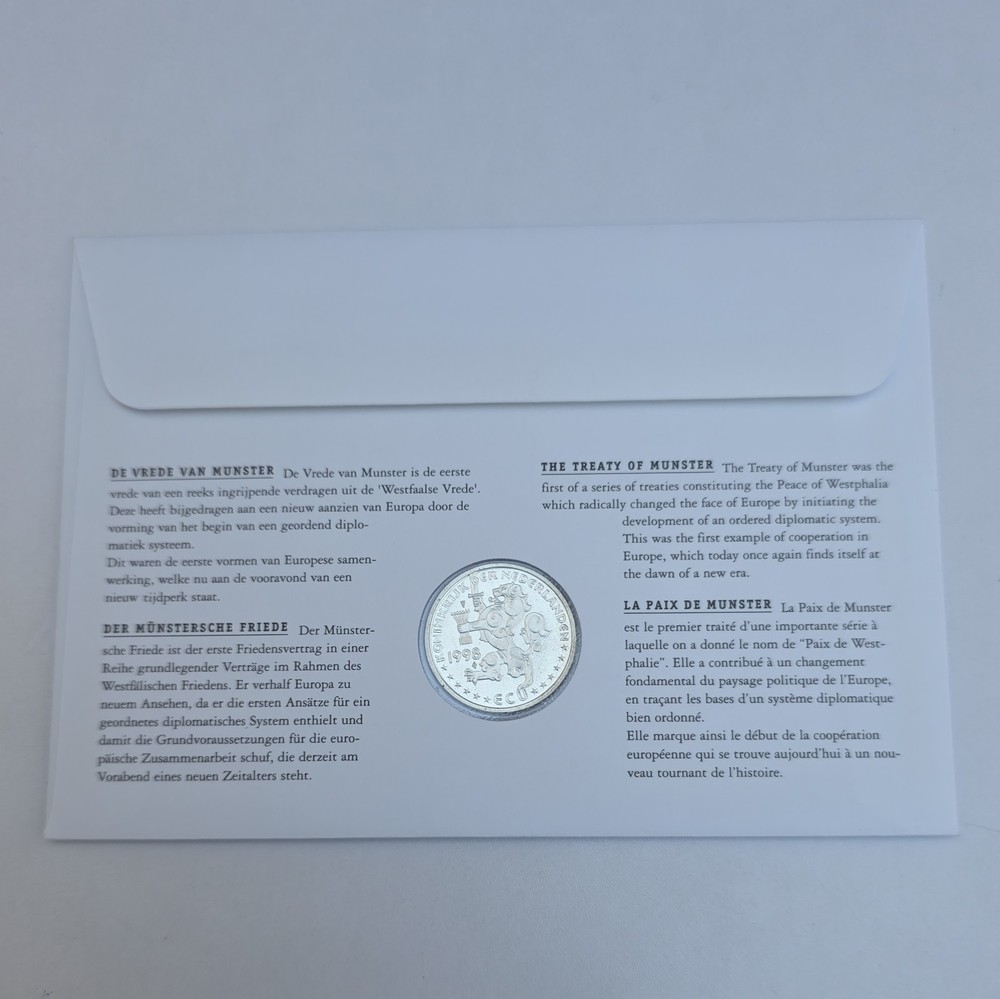 1 ECU 1998 Excellent Condition envelope Stamp Coin Netherlands