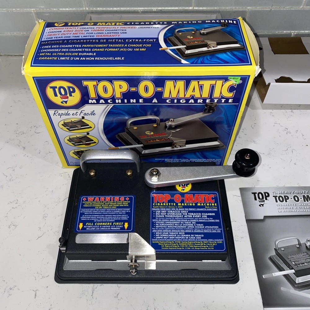 😎💥 TOP-O- MATIC CIGARETTE ROLLING MACHINE ✨