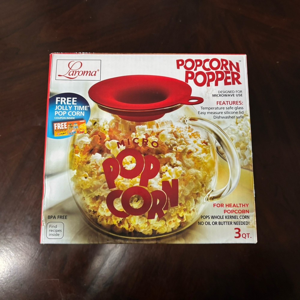 Laroma Popcorn Popper Design For Microwave Use 3 Quart