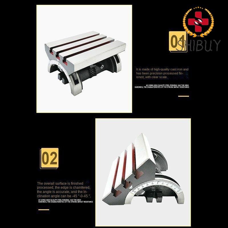 7Inch Angle Working Table Milling Machine Adjustable Angle Turntable Table