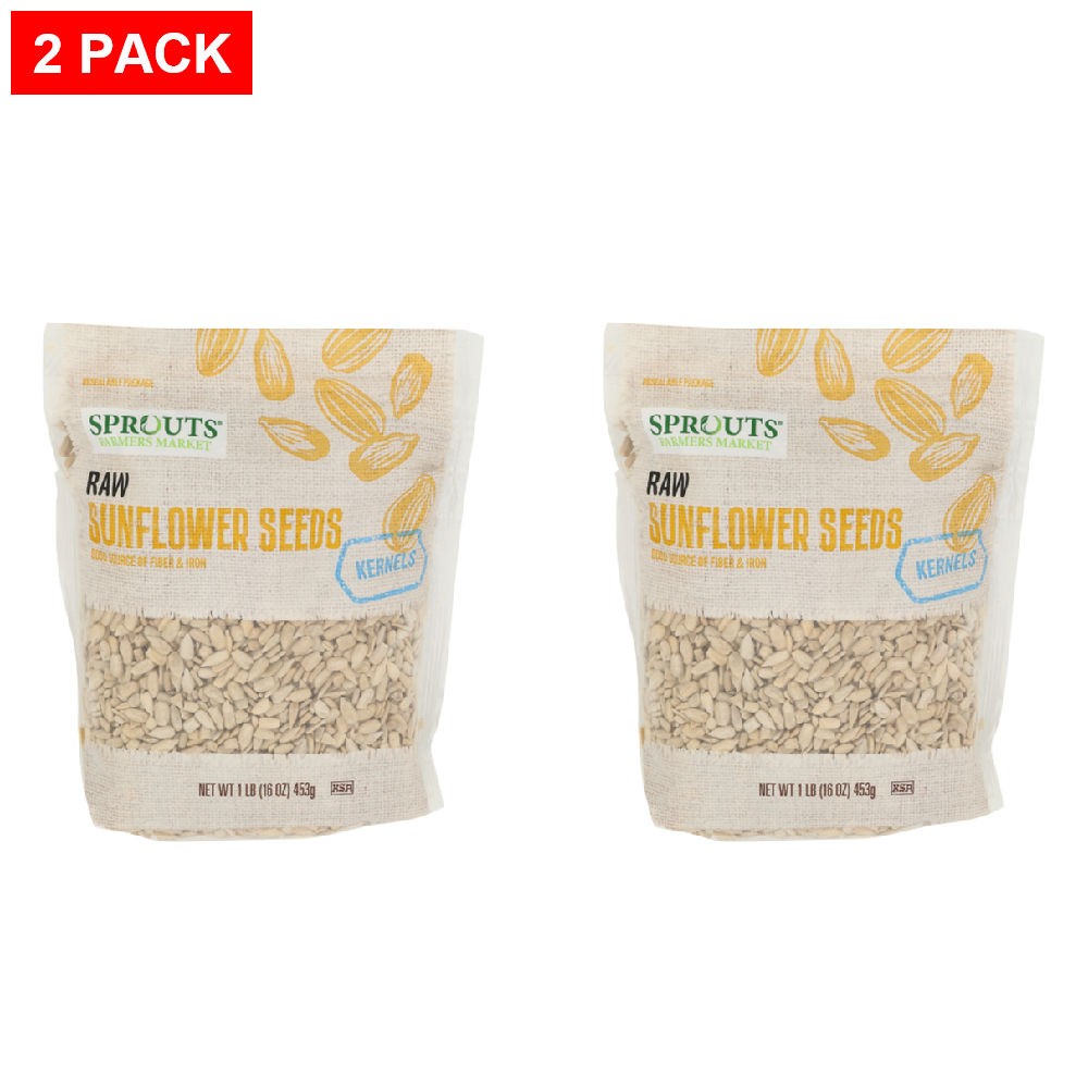 2 Pack - Sprouts Raw Sunflower Seed Kernels 16 oz