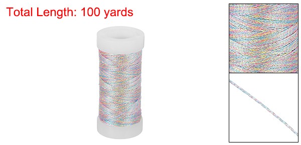 Metallic Thread 100 Yards Embroidery Thread for Sewing Machine Neon