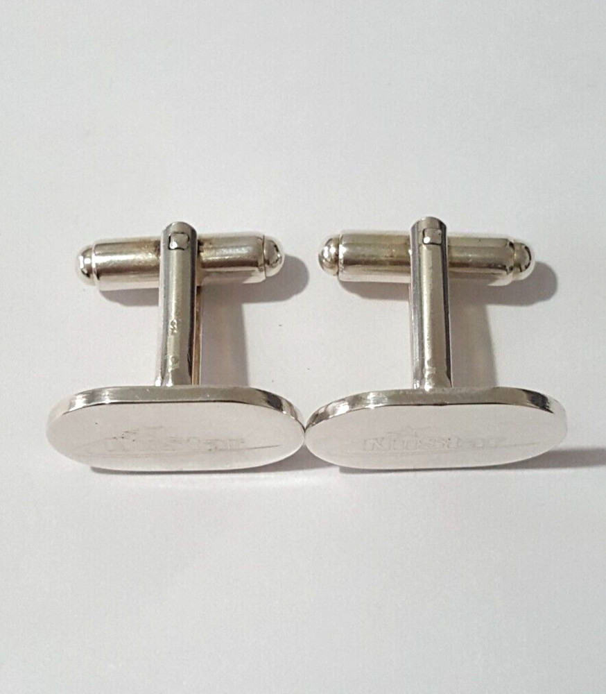 Fabulous Sparkling Solid Nustar Cufflinks 925 Solid Silver 12.80grams #20649