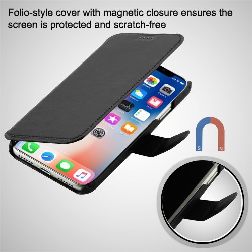 Brown MyJacket Wallet Element ,IPhone X/XS , Free screen protector