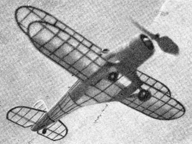 Beechcraft D-17 Staggerwing 19" WS RC Model Airplane Plans Templates PDF on USB