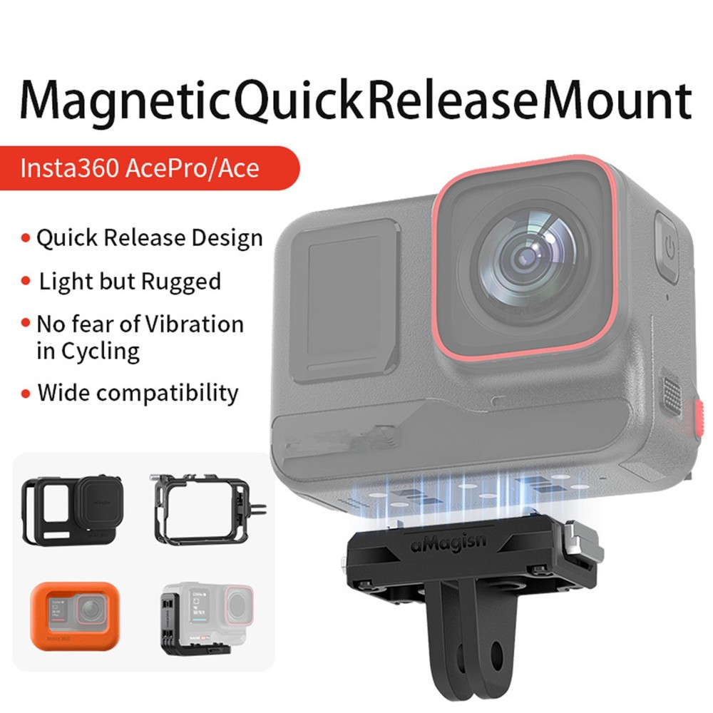 Magnetic Quick Release Base ABS Camera Base For Insta360 Ace Pro/Ace Camera