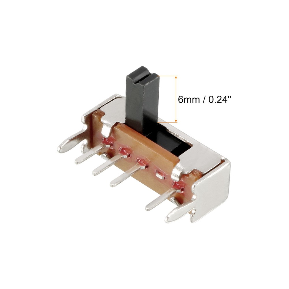 Toggle Switch Latching Slide Control 3 Pin 1P2T 4mm/30 Pcs