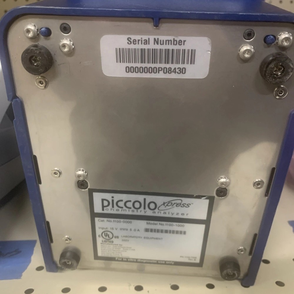 Abaxis Piccolo Xpress Chemistry Analyzer 1100-1000 - Tested, Working - Read