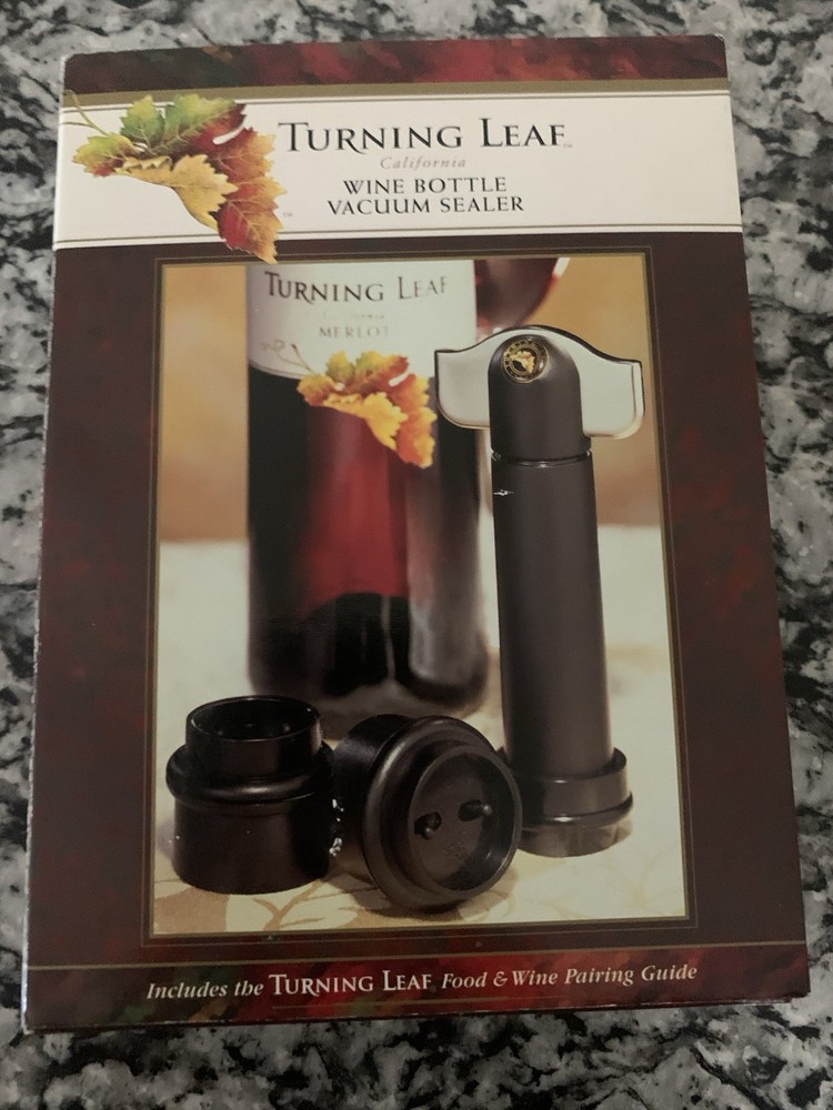 Turning Leaf Wine Bottle Vacuum Sealer TL1634BK