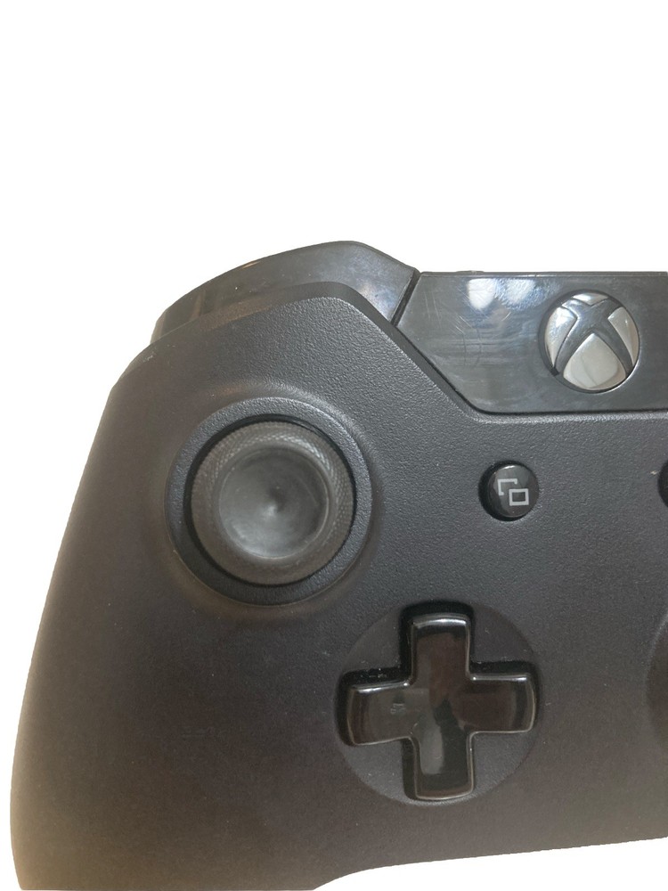 Xbox One Wireless Controller 1537 Black Working Tested & Cleaned W/ Backplate