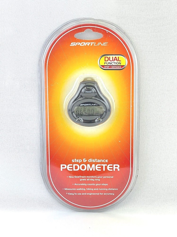 Sportline Dual Function Step and Distance Pedometer