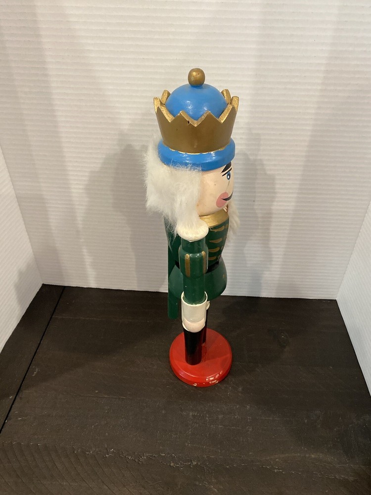 Nutcracker 15 in Green, Gold, Black, Blue