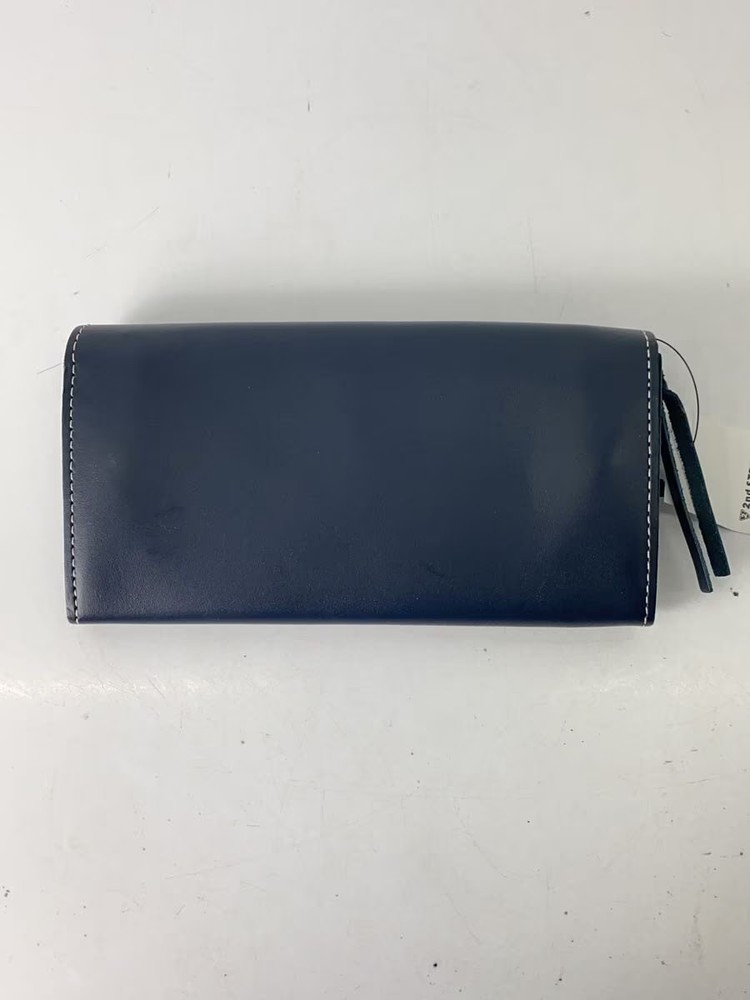 KATAKATAKO Men's Long Wallet in Solid Leather (NVY)