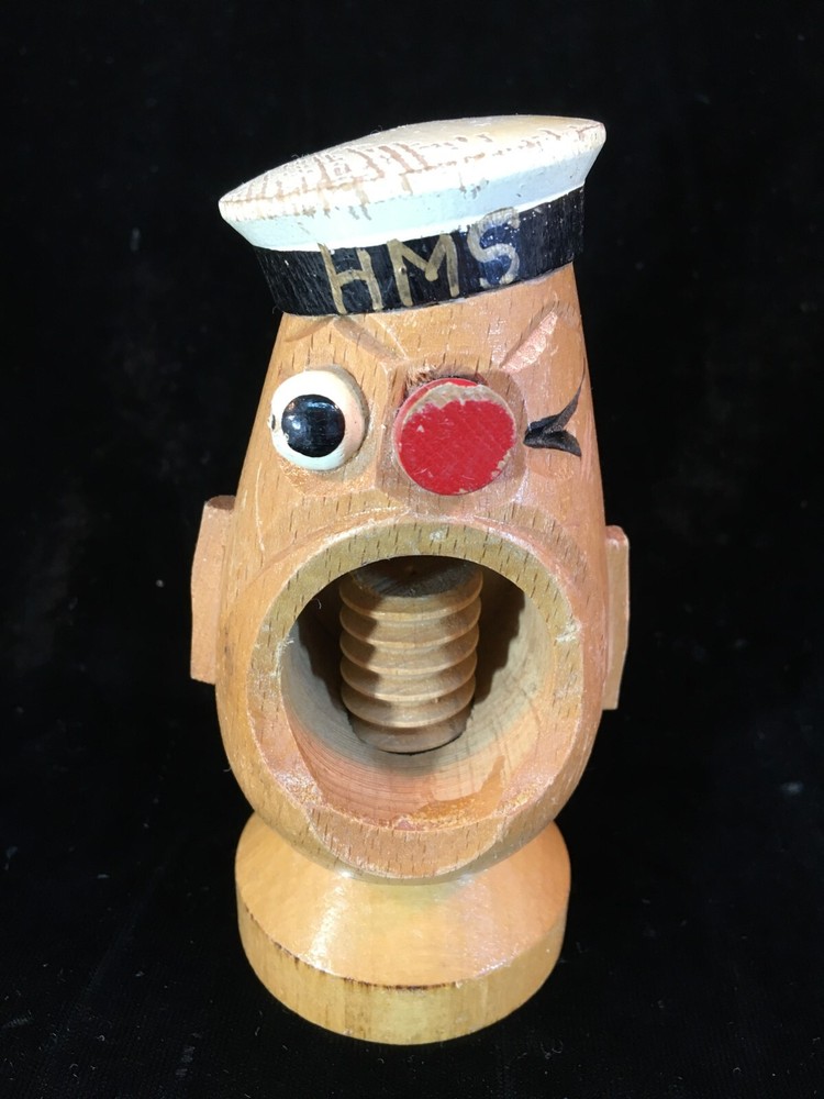 HMS Wooden Sailor Nut Cracker 1940's