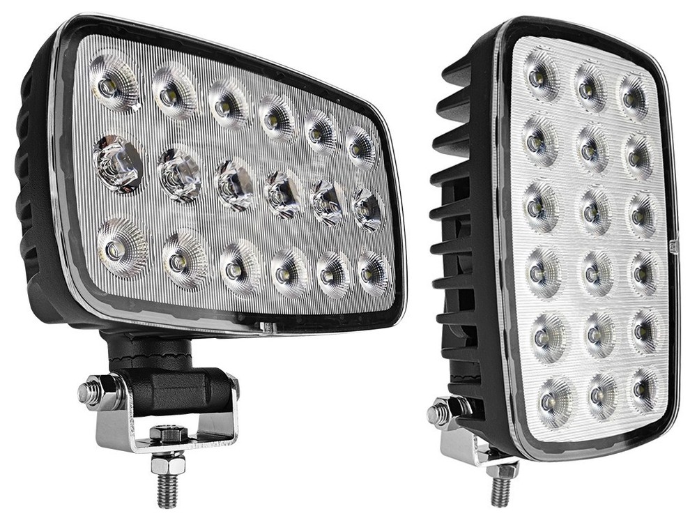 12v/24v Heavy Duty Horizontal or Vertical Rectangular LED Work Light Lamp 90W