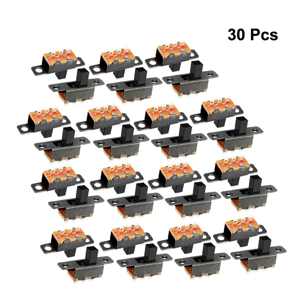 30 Pcs 4mm Vertical Slide Switch SPDT 2 Position 3 Terminal PCB Panel Latching
