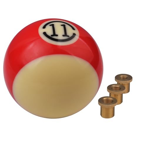 Pool Ball Shift Knob Stick Shift Knobs Round Billiard Ball Stick Shift Red 11
