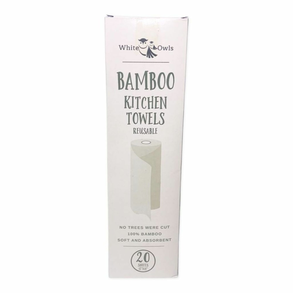 Soft, Strong, Durable, Absorbent Bamboo Kitchen Towel Rolls – Eco Friendly