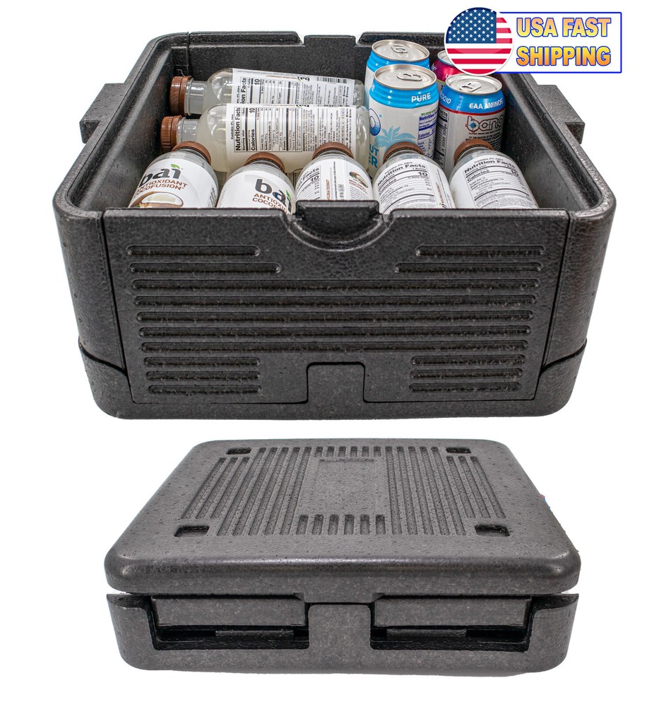 Cooling Chilling Collapsible Cooler Chest Box Insulate Foldable Portable Medium