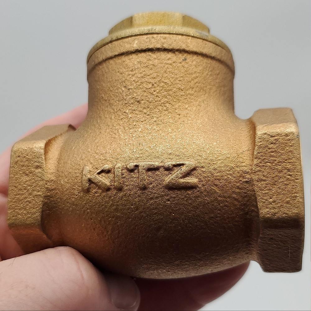 Kitz Bronze Swing Check Valve 1" Type 125 R-25A General Purpose Check Valve