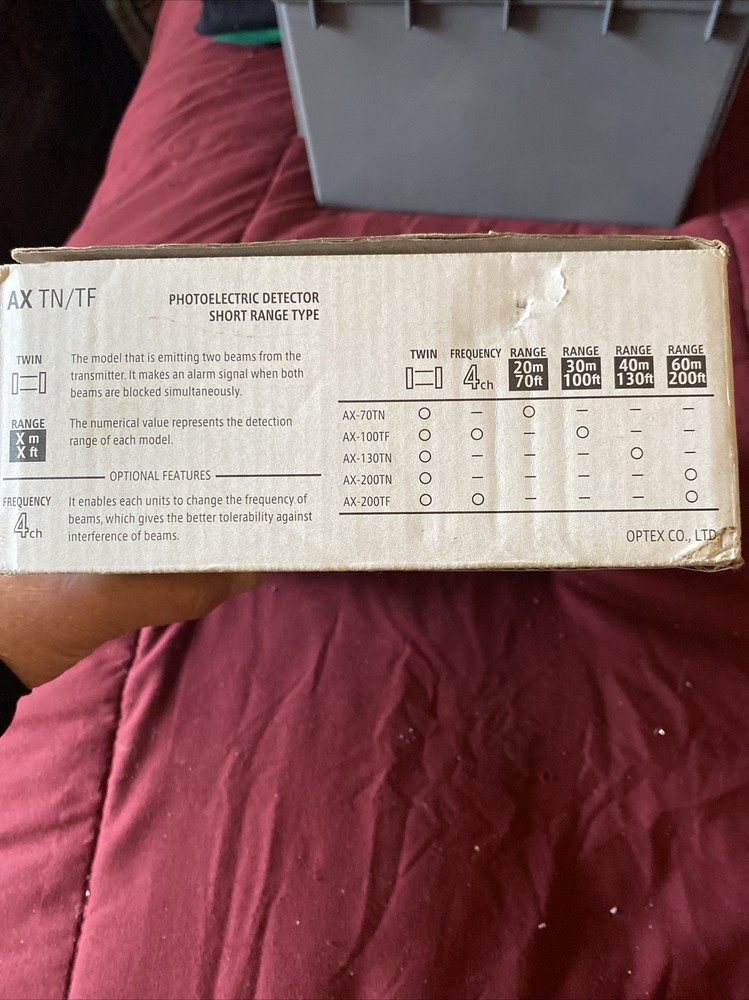 OPTEX AX-70TN Wired Short-Range Photoelectric Detector