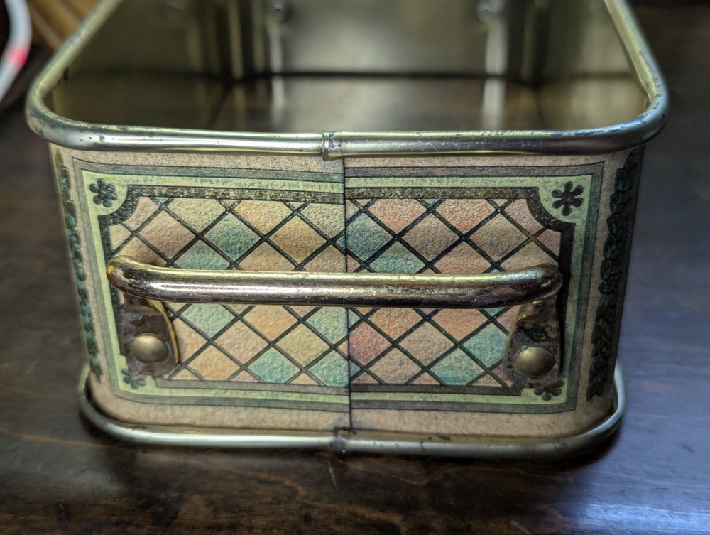 Pyrex Bread Pan Holder No. 213 with Fruit Pattern ~ Vintage Corning Glass Works
