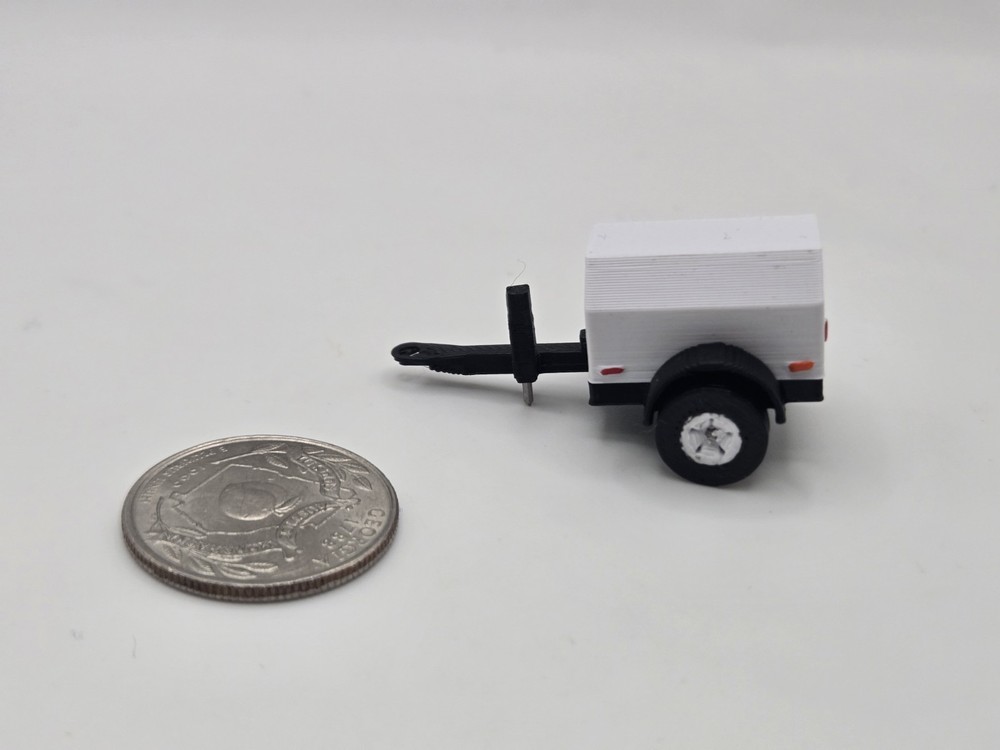 1/64 Scale Small Towable Generator in White