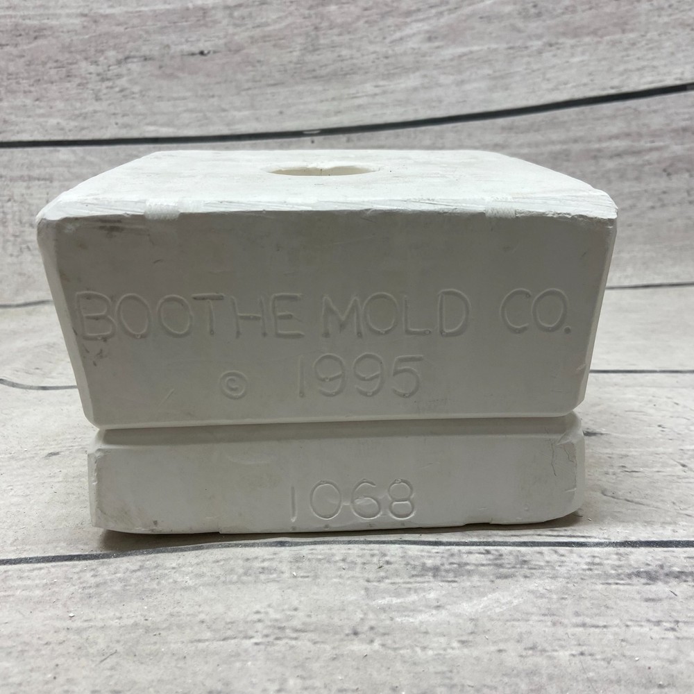 Vintage 1995 Boothe Mold Ceramic Casting Mold Plain Dip Inserts #1068