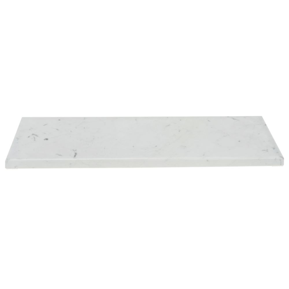 HUBERT® Marble Melamine Replacement Top for Rectangular Riser - 20 1/2"L x 6