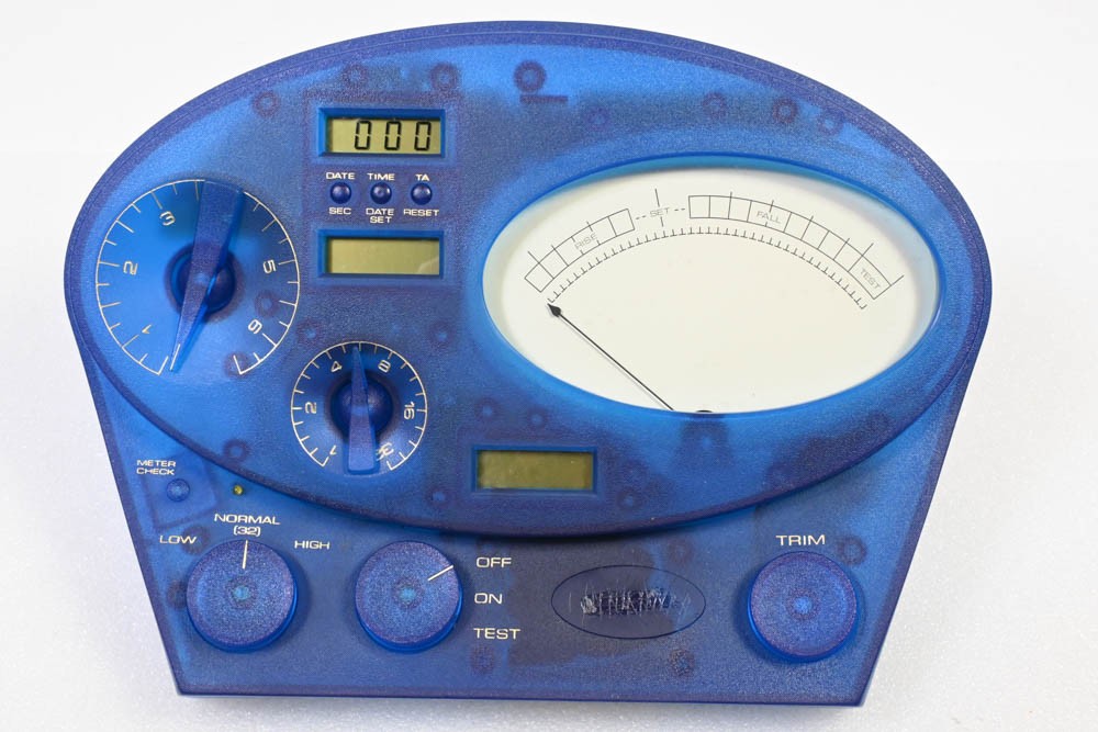 Scientology Mark Super VII Quantum E-Meter Hubbard Electrometer Translucent Blue