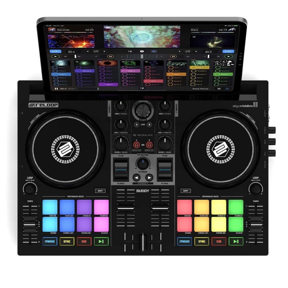 Reloop Buddy 2 Deck / 2 Channel DJ Controller for iOS & Computer NEW