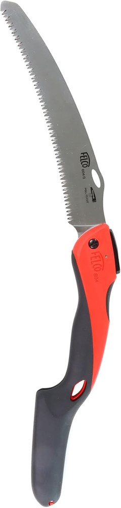 604 Folding Pruning Saw –Curved Pull-Stroke Saw for Tree Trimming & Elevated Cut