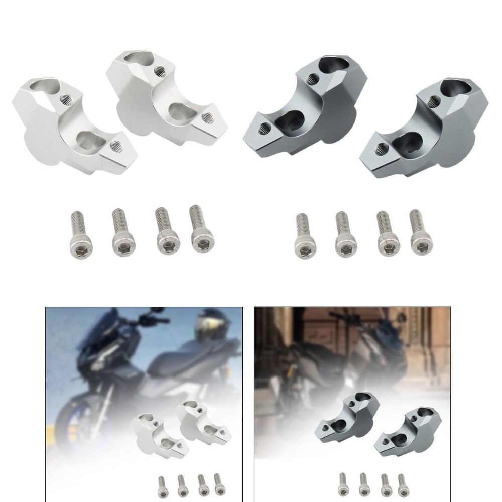 2x Motorcycle Handlebar Riser Motorcycle Riser Replacement Professional