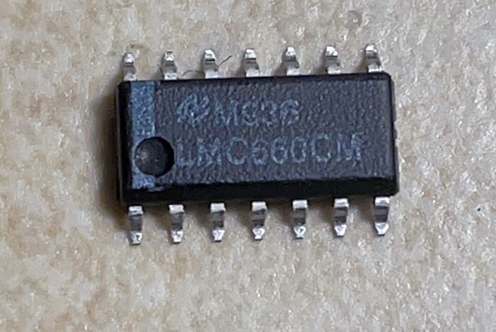 National LMC660CM Quad Op. Amp. - NOS